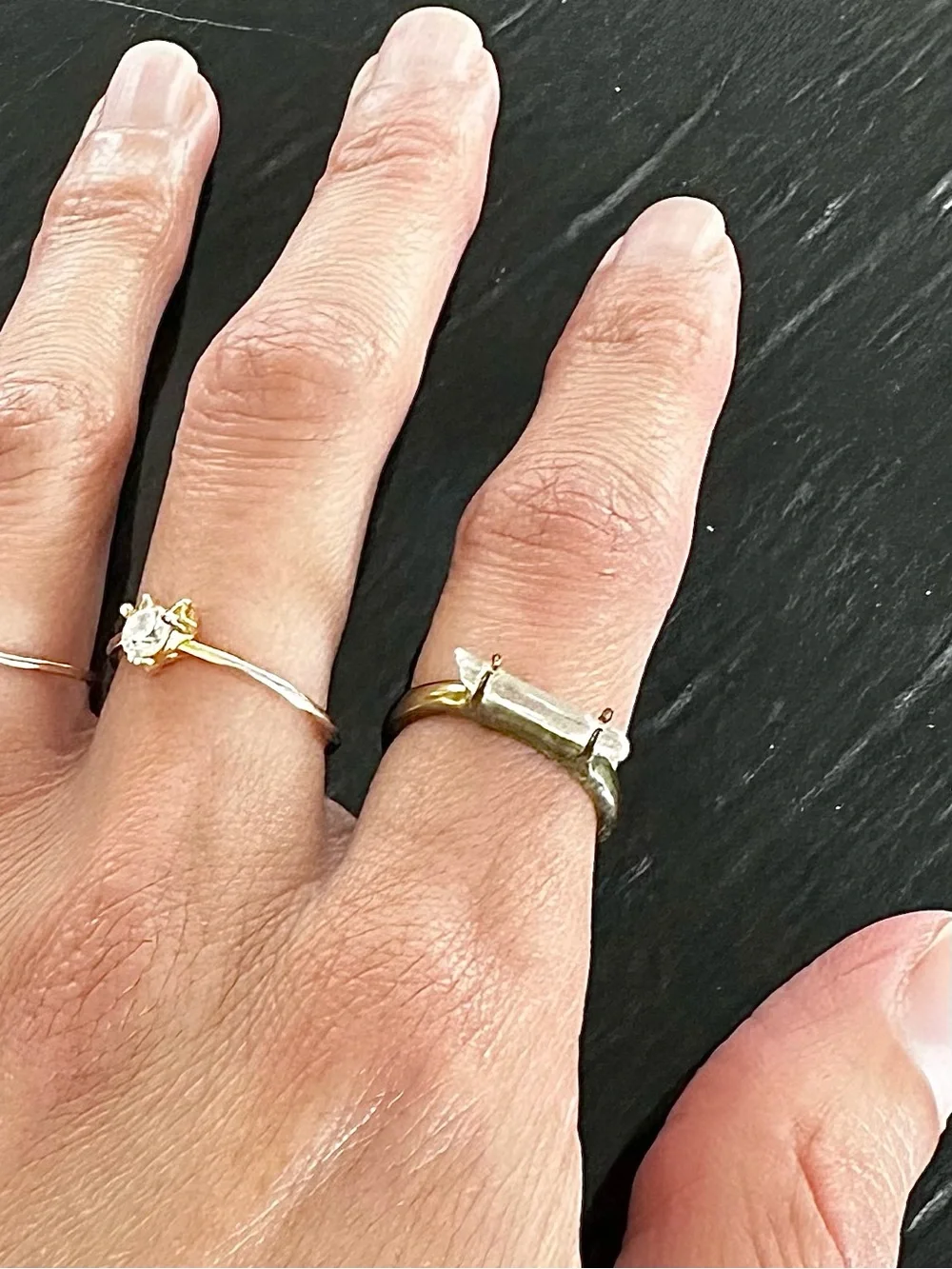 Sorrelli Gold-tone Ring with Clear Crystal Accent